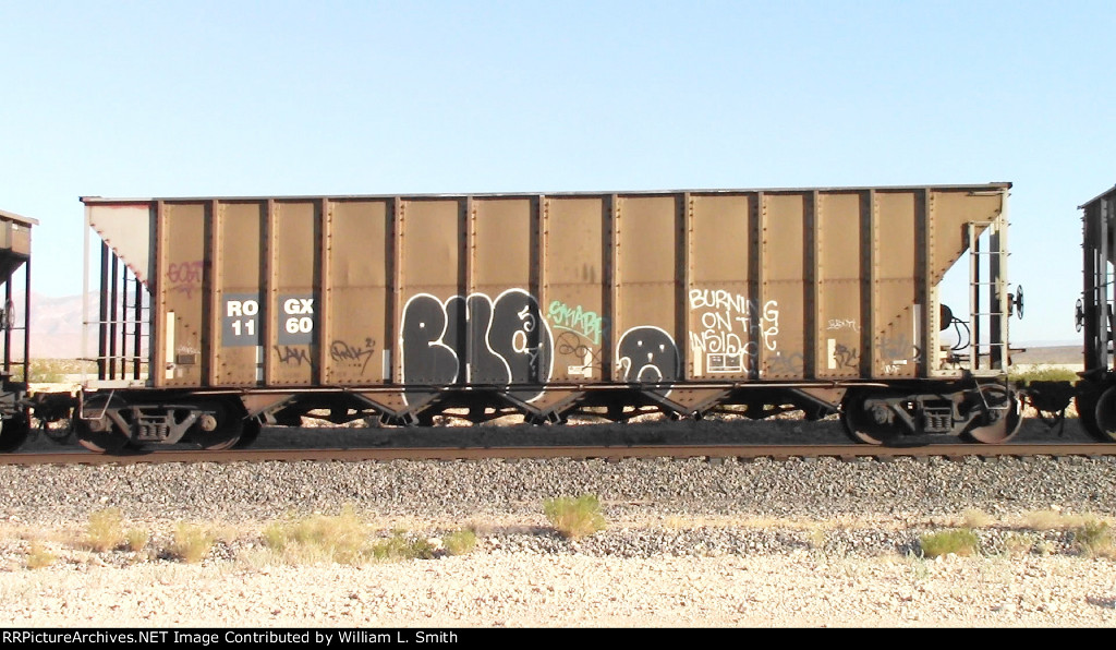 WB Unit Loaded Hooper Frt at Erie NV W-MdTrnSlv-Pshrs -133